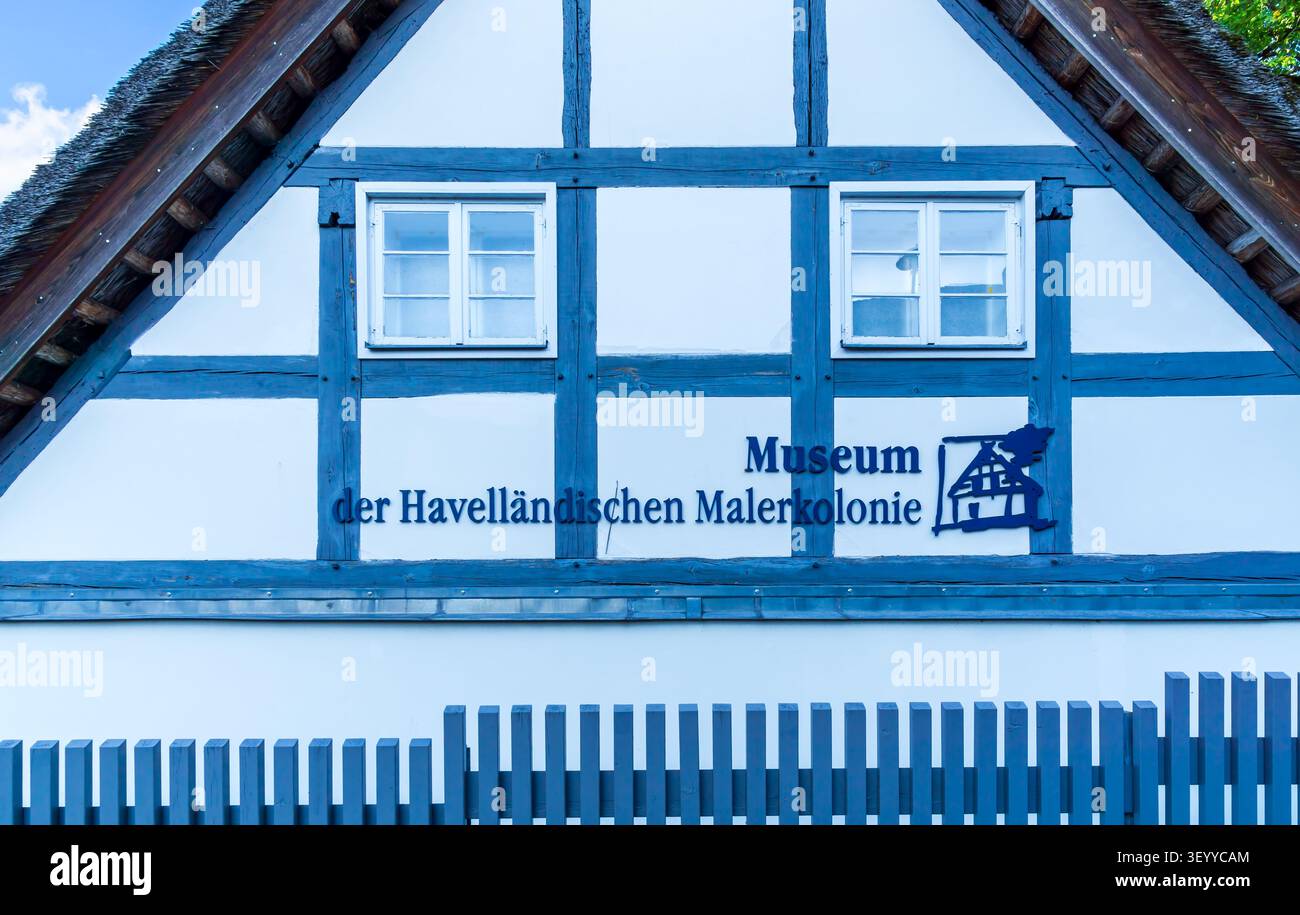 Das Museum der Havelländischen Malerkolonie in Ferch (Schwielowsee), Brandenburg, Deutschland. Stockfoto