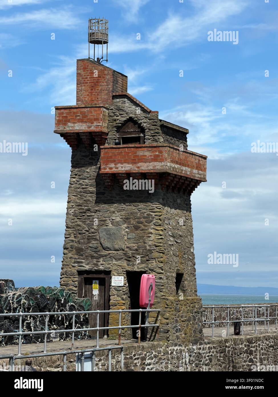 Rheinischer Turm, Lynmouth, Devon Stockfoto