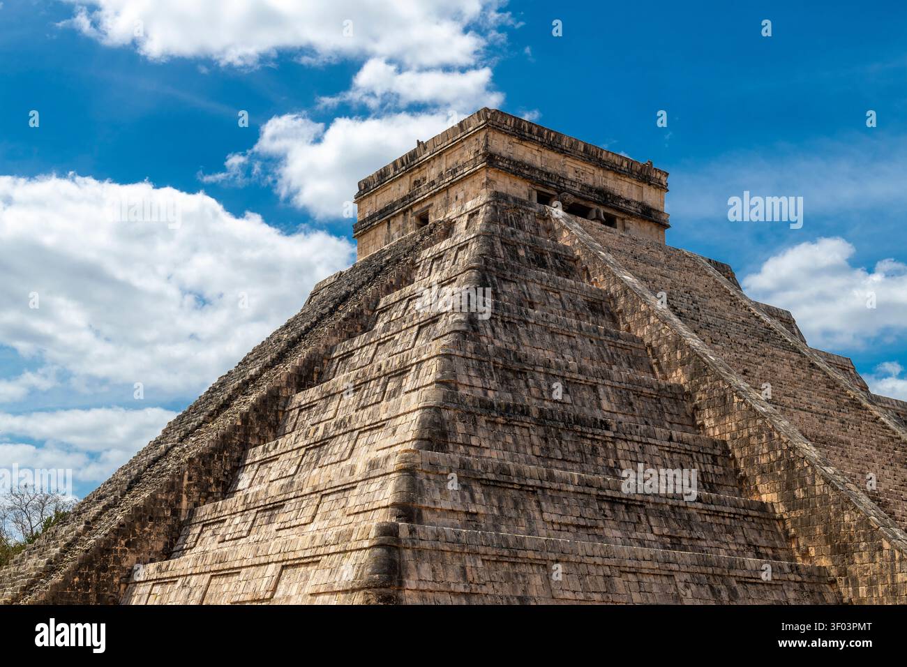 Kukulkan Maya Pyramid, Chichen Itza, Yucatan, Mexiko. Stockfoto