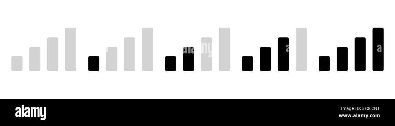 WLAN und Signalsymbole setzen einfaches Design Stock Vektor