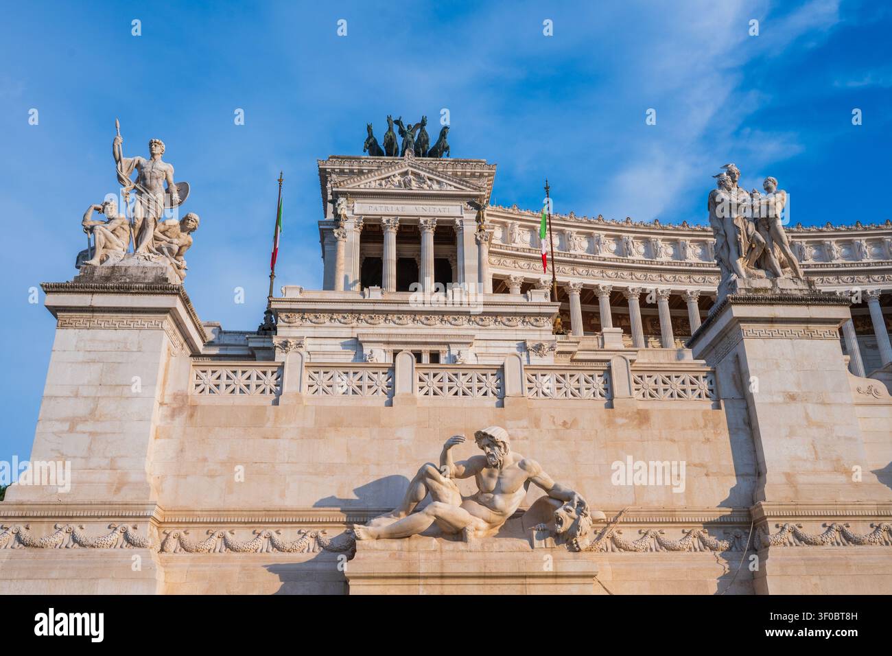 Denkmal für Viktor Emanuel II, auch bekannt als der Vittoriano oder Altare della Patria, Rom, Italien Stockfoto
