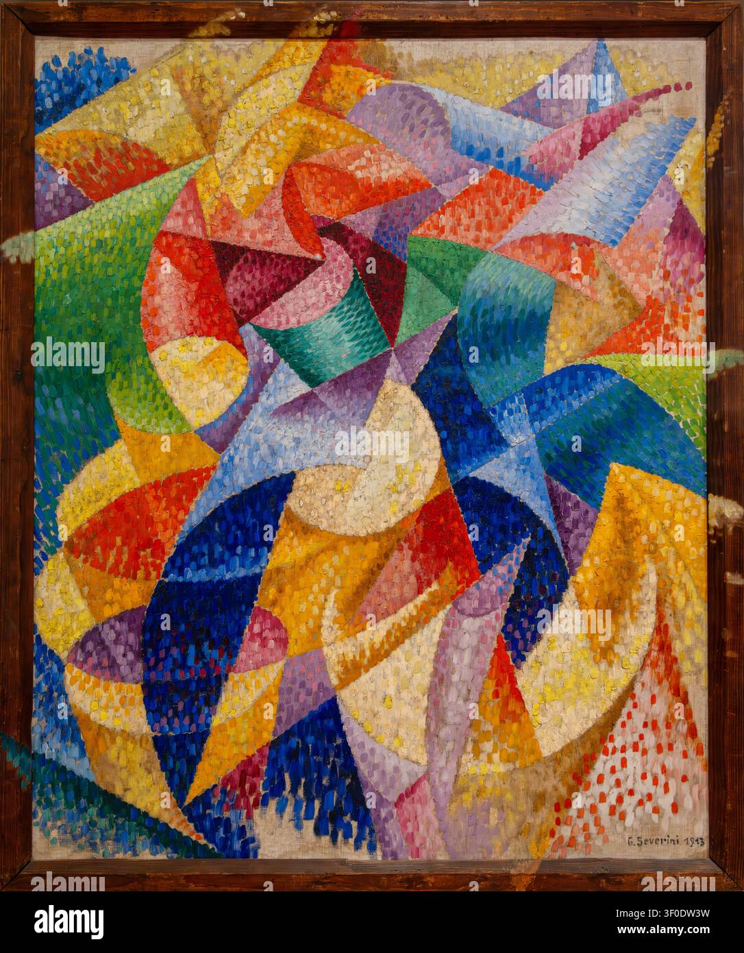 Venedig, Italien - 10. April 2026: Gino Severini (1883-1966), See=Tänzer, Januar 1914, Öl auf Leinwand, Peggy Guggenheim Collection Museum, Venedig, Venezi Stockfoto