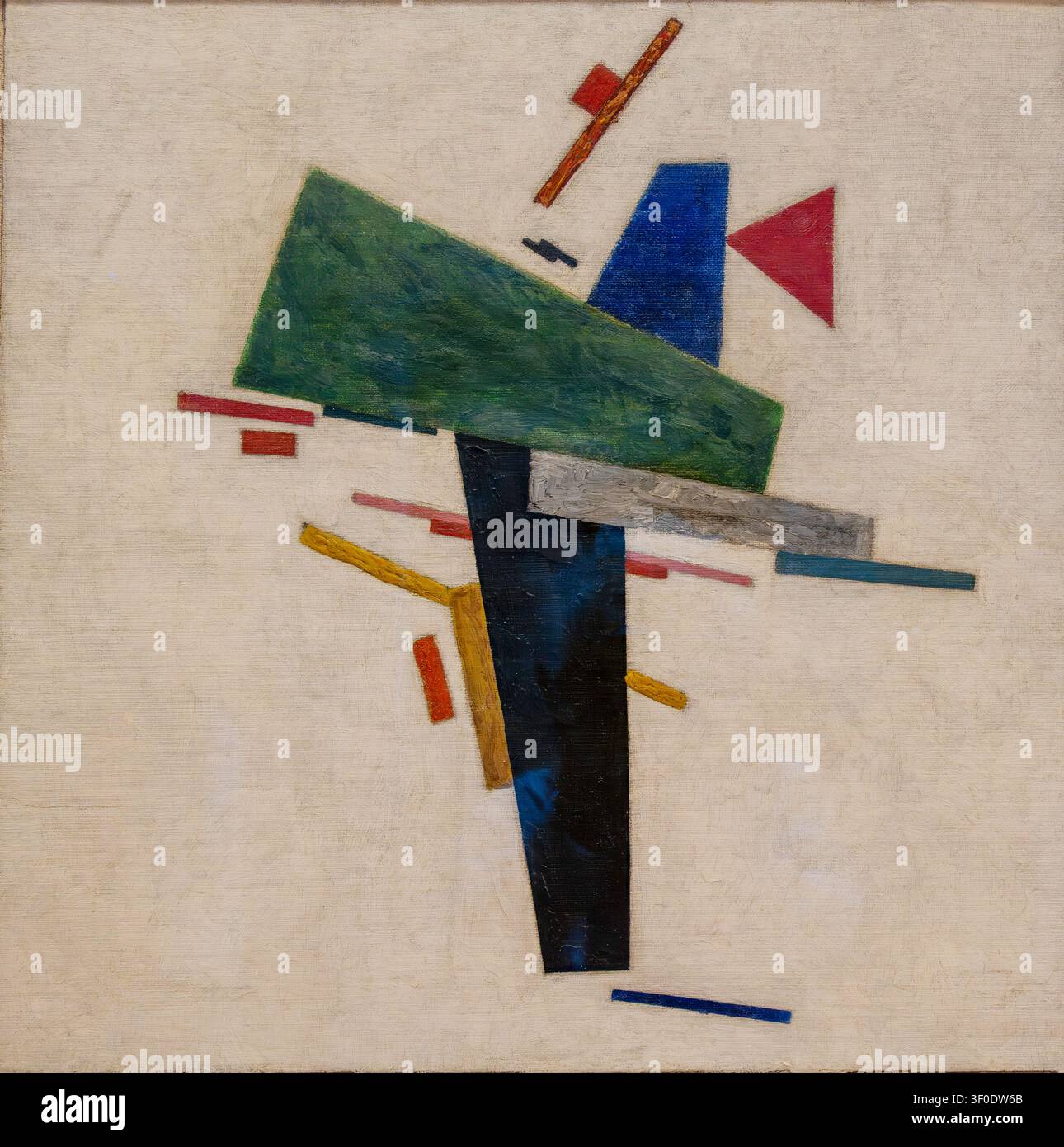 Venedig, Italien - 10. April 2026: Kazimir Malevich (1878-1935), Ohne Titel, ca. 1916, Öl auf Leinwand Stockfoto