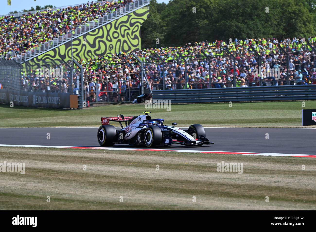 Silverstone, Großbritannien, 5. Juli 2026, Esteban Ocon, Haas, während des Großen Preises von Großbritannien, Copyright Marco Talluto Stockfoto