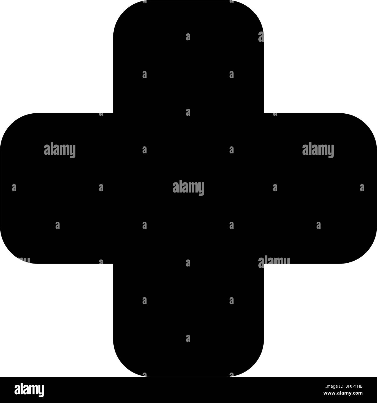 Medizinisches Kreuz-Symbol, Gesundheitswesen, Gesundheit, Krankenhaus, Medizin Stock Vektor