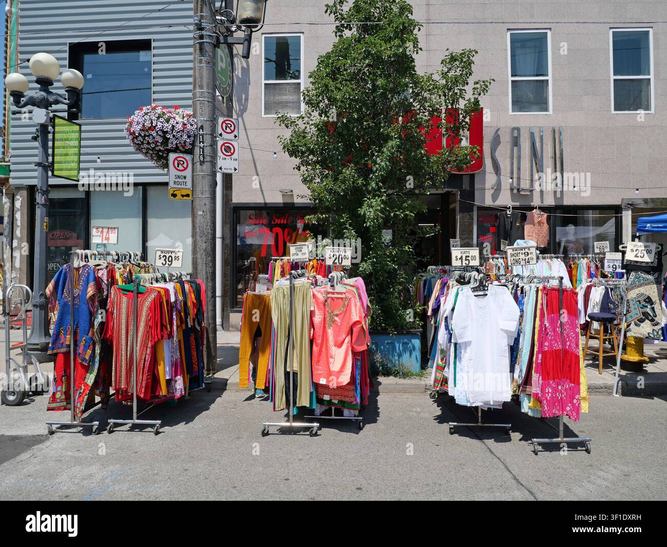 Basar im Toronto Little India Bezirk Stockfoto