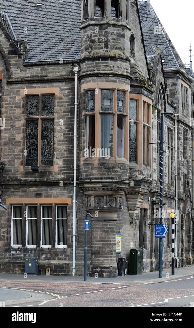 Das Gebäude des Perth and Kinross Council in der High Street 1-5 und Tay Street, Perth, Schottland. Ehemaliges Gebäude des Perth and Kinross Council in der High Street 1-5. Stockfoto
