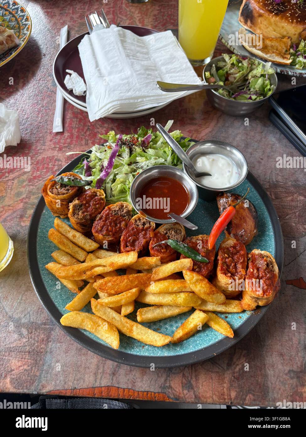 Köstliches Truthahn-Food aus dem Herzen von Durban. #Foodie #Food #International #Türkei Stockfoto
