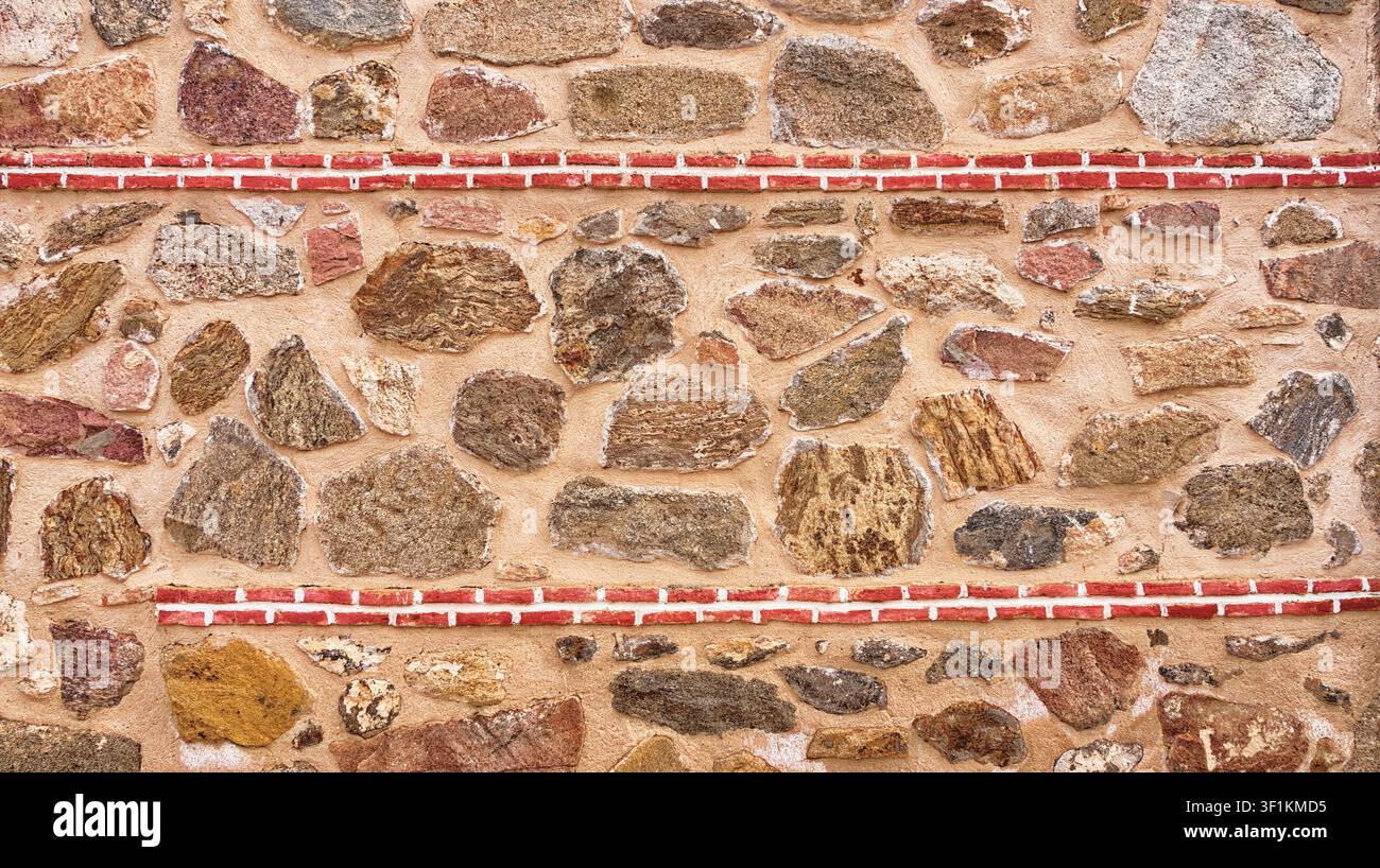 Alte Ziegelstein-Mauer Abstrakte Textur Hintergrund Design Stockfoto