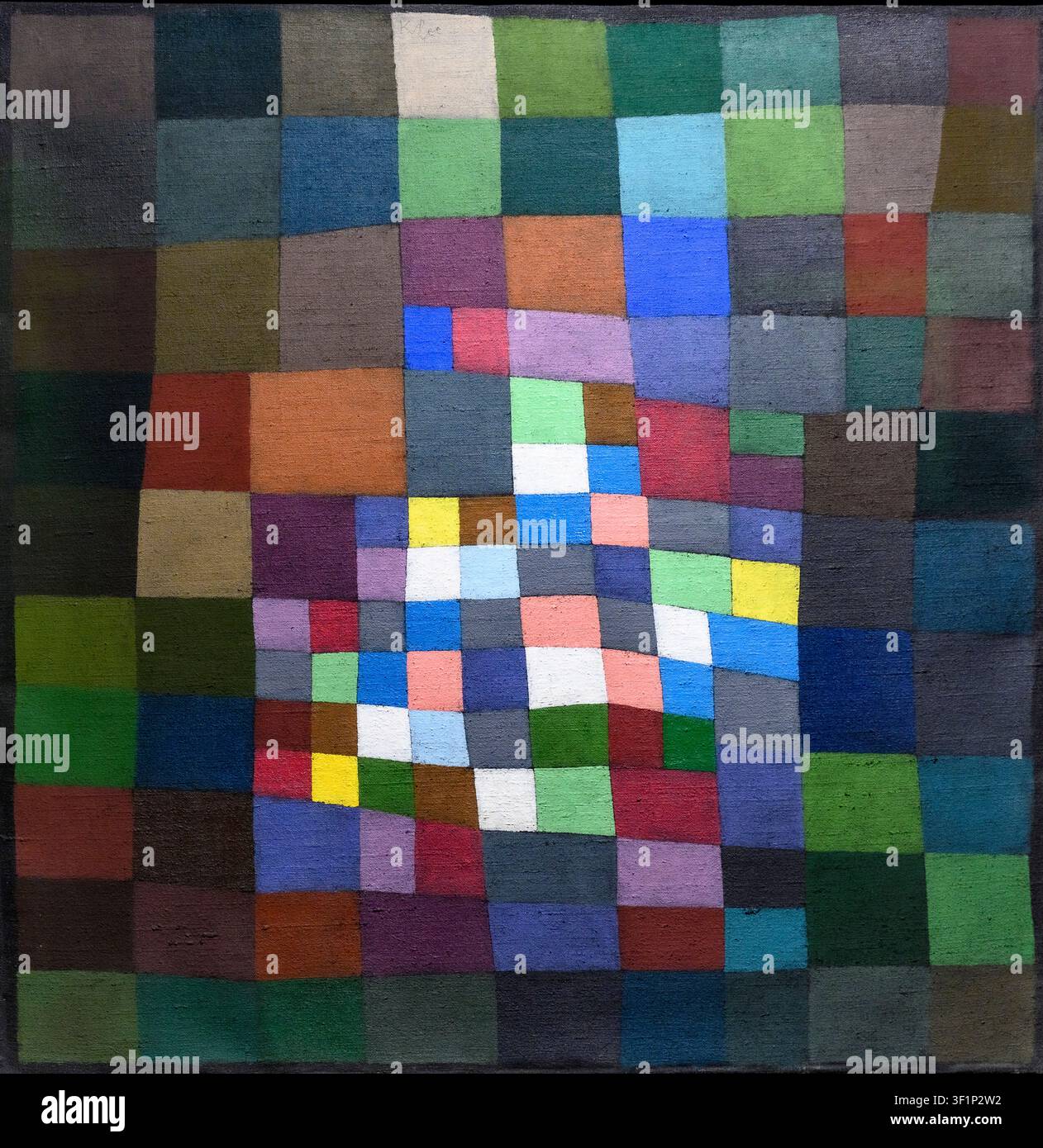 PAUL KLEE (1879-1940) Blühend, 1934 Öl auf Leinwand. Stockfoto