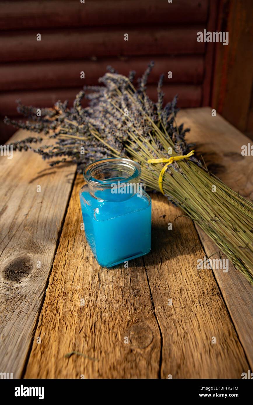 Ein Bündel getrockneter Lavendel Stockfoto