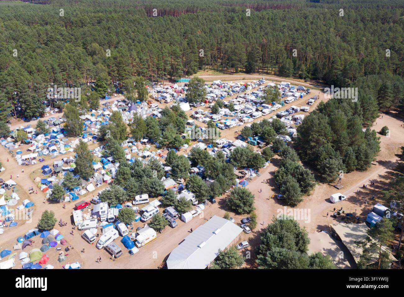 Freizeitcamper in der Natur, Polen, Europa Stockfoto