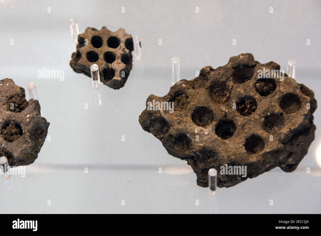 Münzrohrformen aus Old Sleaford Lincs aus dem ersten Jahrhundert n. Chr. Stockfoto
