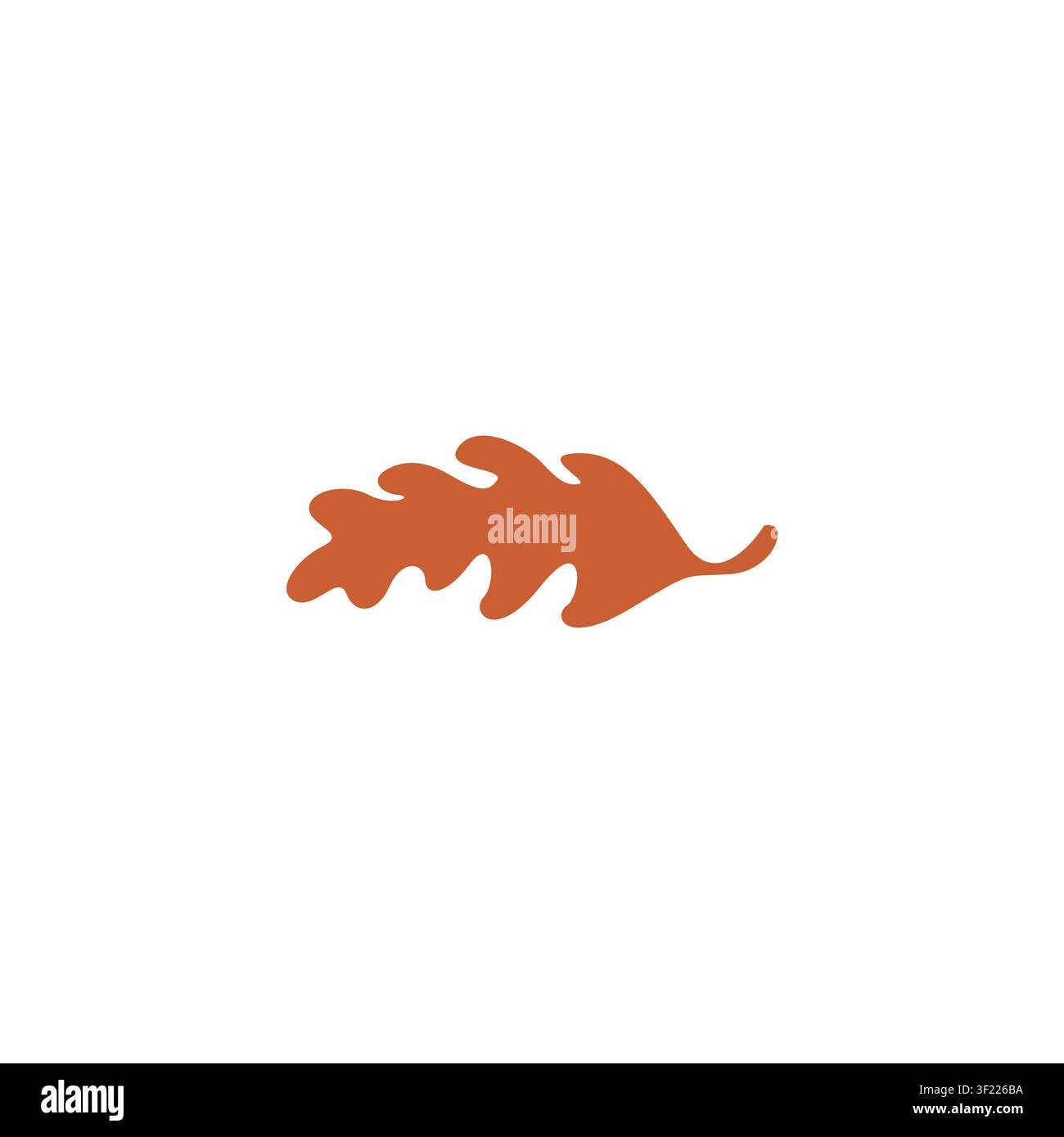 Eichenblatt-Logo-Design-Ikonen-Vektorvorlage Stock Vektor