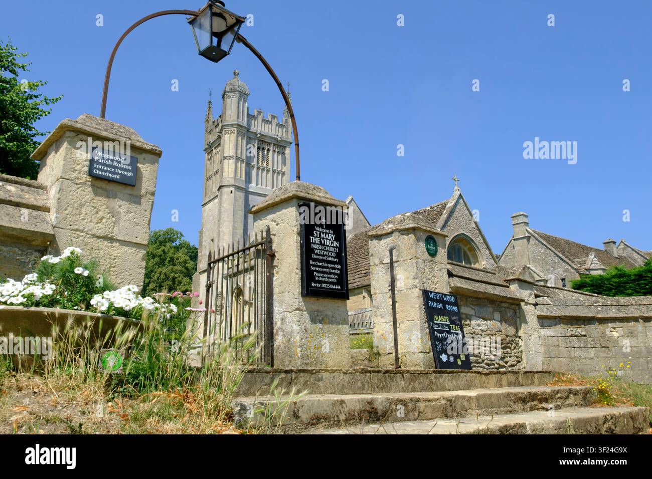 Westwood ein Dorf in Wiltshire in der Nähe von Bradford-on-Avon St. Mary's Kirche Stockfoto