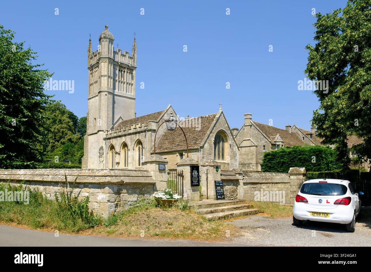 Westwood, ein Dorf in Wiltshire nahe Bradford-on-Avon, St. Mary's Kirche Stockfoto