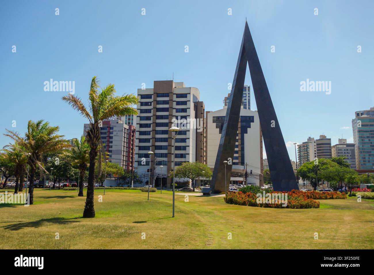 Vitoria, ES, Brasilien - 11.03.23: Denkmal zur Ehre des italienischen Einwanderers. Stockfoto