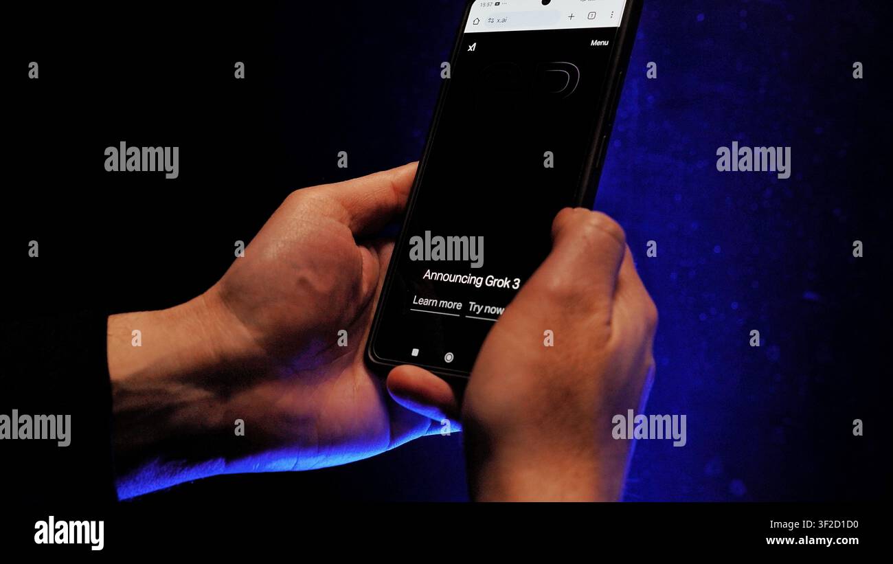 Grok ai app Stockfoto