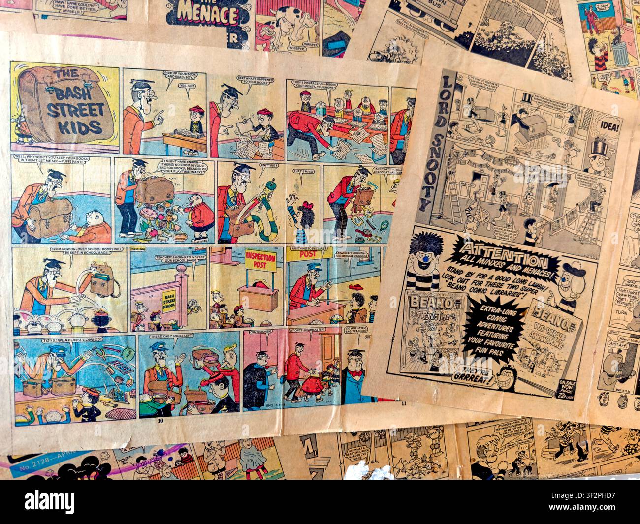 Beano Comics Bash Street Kinder Stockfoto