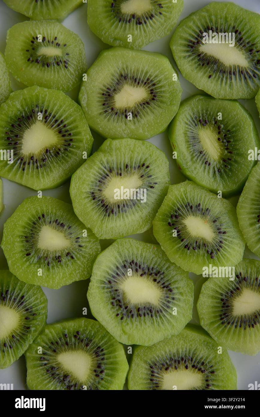 Kiwis sind eine sehr nahrhafte Frucht allage. Großartiger Geschmack Stockfoto