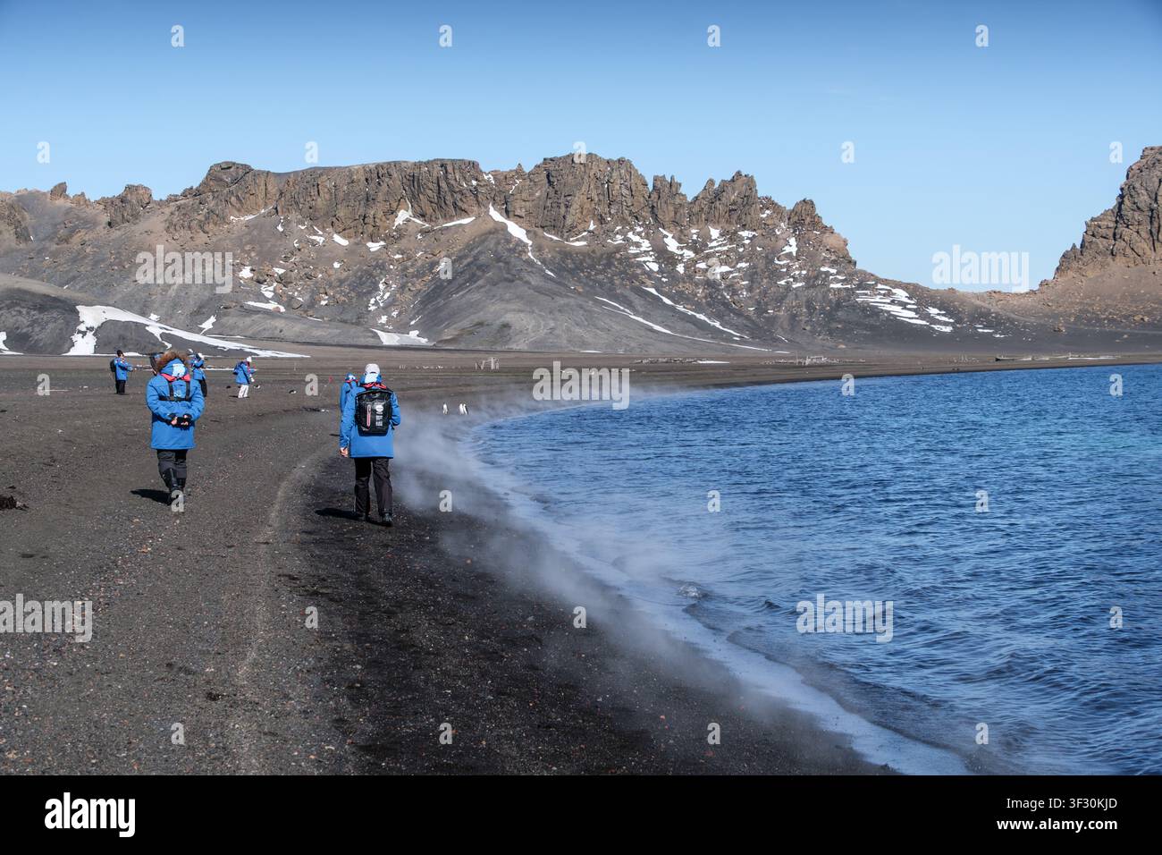 Deception Island Bay, Südliche Shetlandinseln, Antarktis Stockfoto