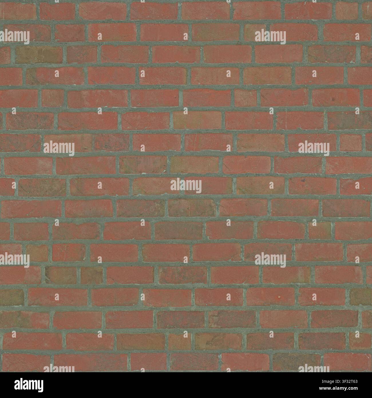 Eine klassische traditionelle rote Ziegelwandtextur, die für architektonische Hintergründe geeignet ist. Stockfoto