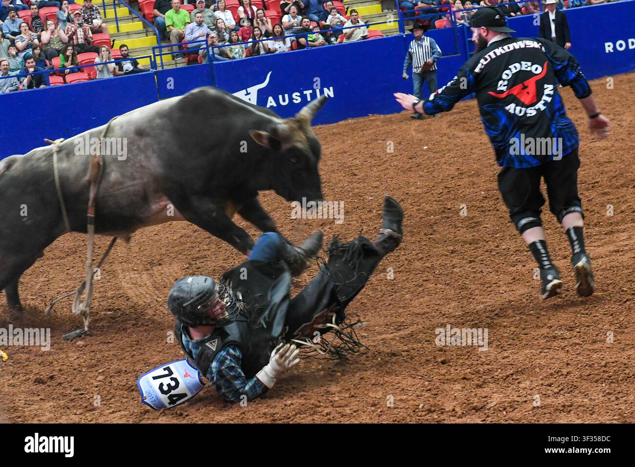 Rodeo Austin im Travis County Expo Center, Austin, Texas, 15. März 2017. (Foto von John Anderson/The Austin Chronicle) Stockfoto