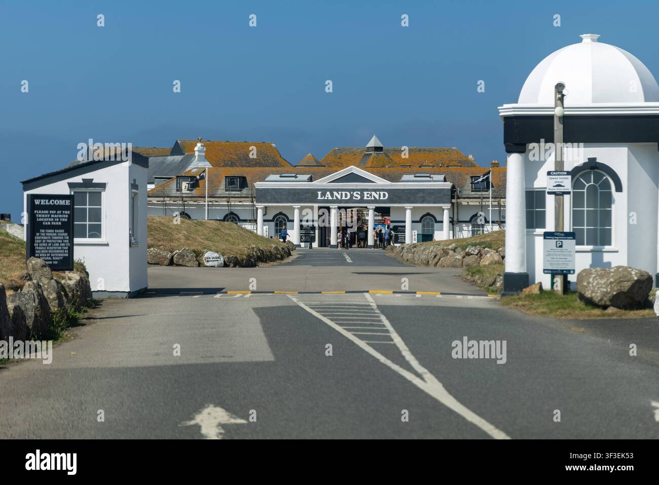 Cornwall 2026 Lands End, England - 18.7.2026: Land's End, der südwestlichste Punkt Großbritanniens und Teil von West-Cornwall im Südwesten, in Cornwall. England Stockfoto