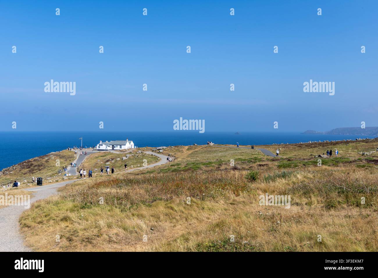 Cornwall 2026 Lands End, England - 18.7.2026: Land's End, der südwestlichste Punkt Großbritanniens und Teil von West-Cornwall im Südwesten, in Cornwall. England Stockfoto
