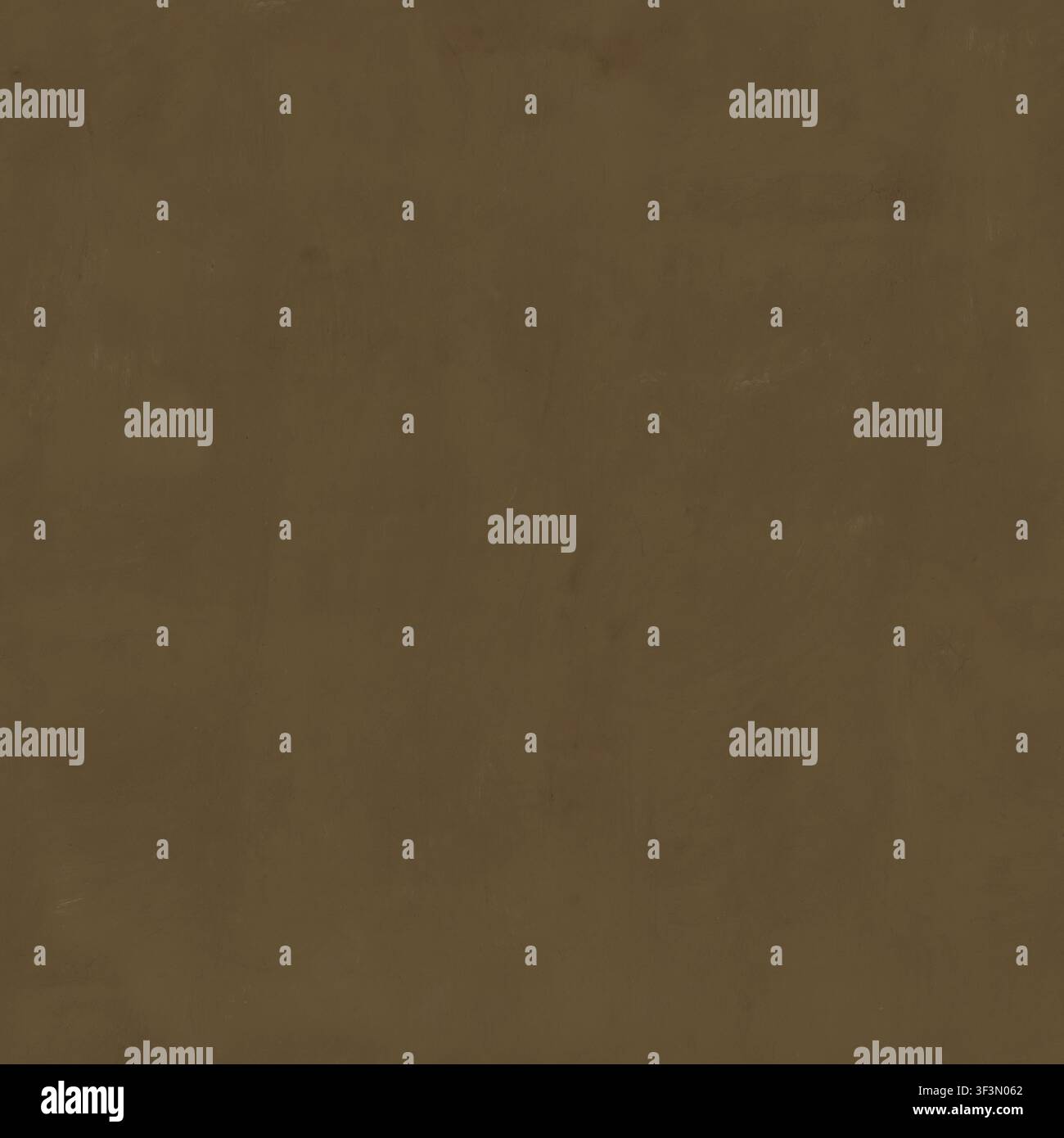Eine flache und glatte dunkle Lehmputzwand mit einem erdigen, matten Finish. Stockfoto