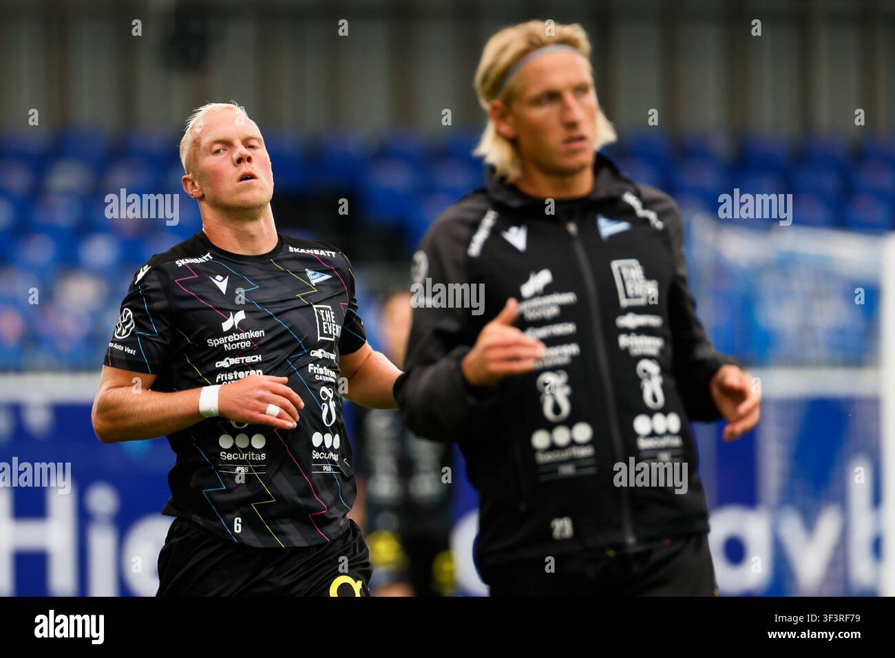 Kristiansund 20260725. Start John Olav Norheim vor dem Elite-Fußballspiel zwischen dem Kristiansund Ball Club und Start im Nordmøre-Stadion. Foto: Frederik Ringnes / NTB  Dieser Text wurde automatisch übersetzt Stockfoto