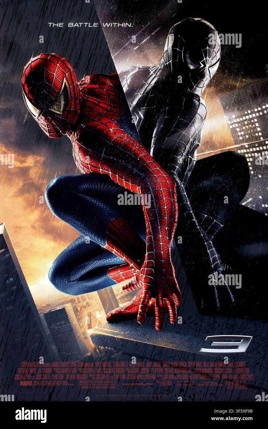 Spider-Man 3 Filmposter Tobey Maguire Stockfoto
