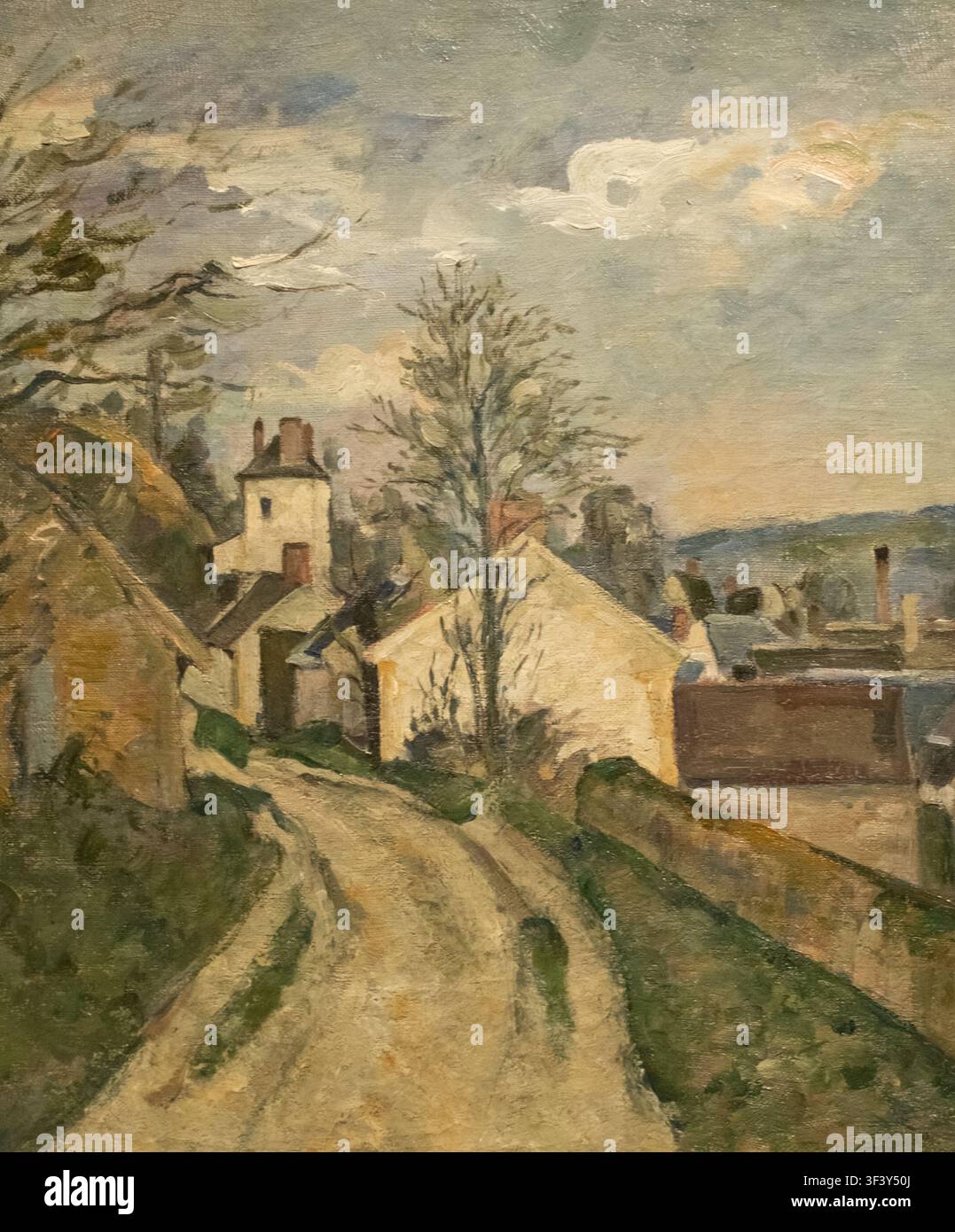 La Maison du Doctor Gachet Auvers Sur Oise von Paul Cezanne - Ölgemälde Stockfoto