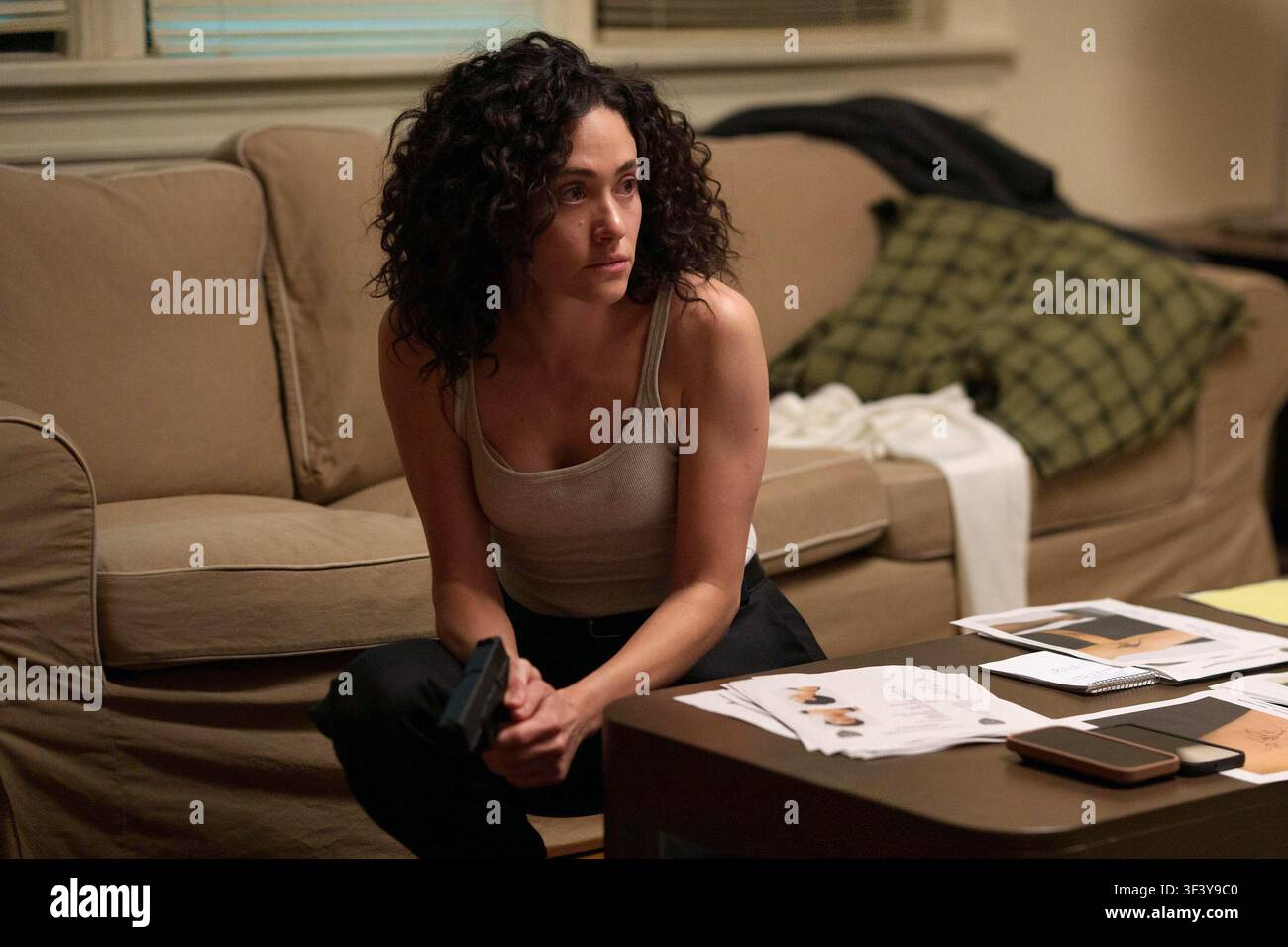 Wütende Emmy Rossum Stockfoto