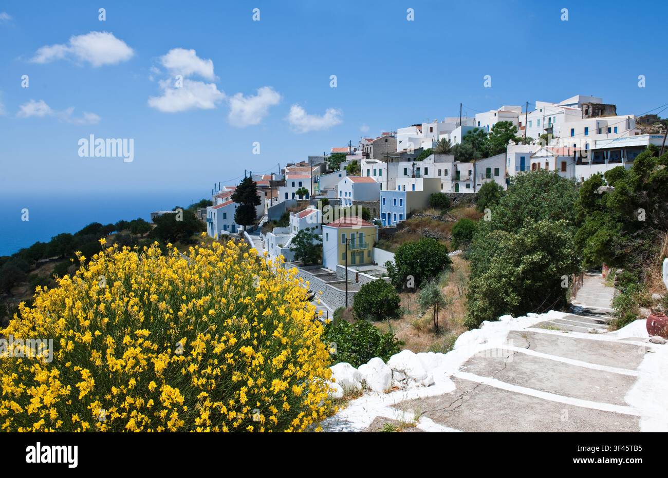 Griechenland, Dodekanes: Nissyros, das Dorf Nikia an der Vulkangrenze Stockfoto