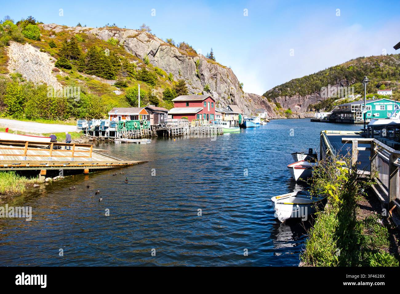 Quidi Vidi ist ein historisches Fischerdorf in St. John's, Neufundland, mit einem malerischen Hafen, reichem Erbe und einzigartigem kulturellem Charme, Kanada, Nordamerika Stockfoto