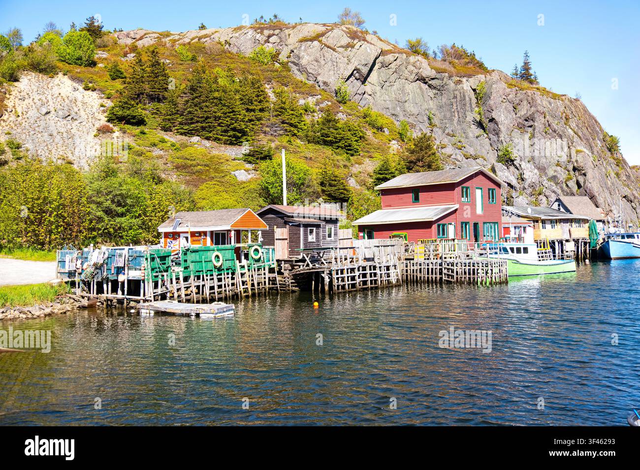 Quidi Vidi ist ein historisches Fischerdorf in St. John's, Neufundland, mit einem malerischen Hafen, reichem Erbe und einzigartigem kulturellem Charme, Kanada, Nordamerika Stockfoto