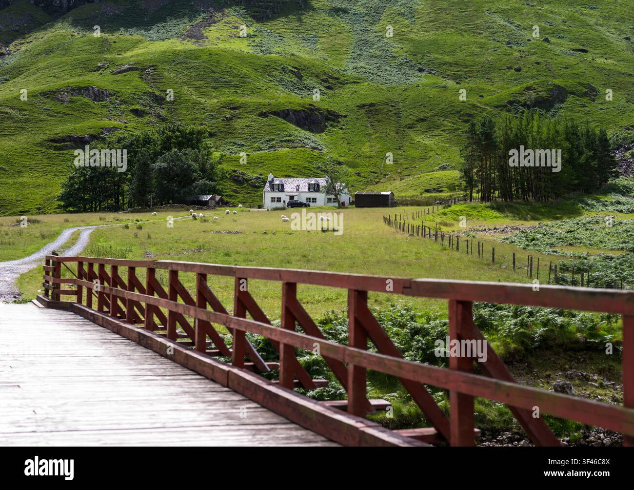 Großbritannien, Schottland, Highlands, eine kleine Fabrik im Bereich Glen Coe. Stockfoto