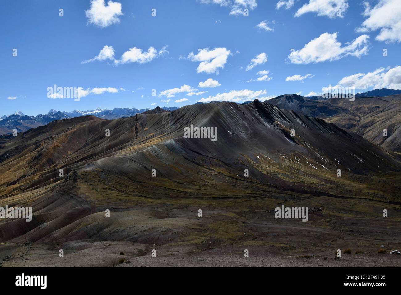 Palcoyo, Region Cusco-Peru- Regenbogenberge Stockfoto