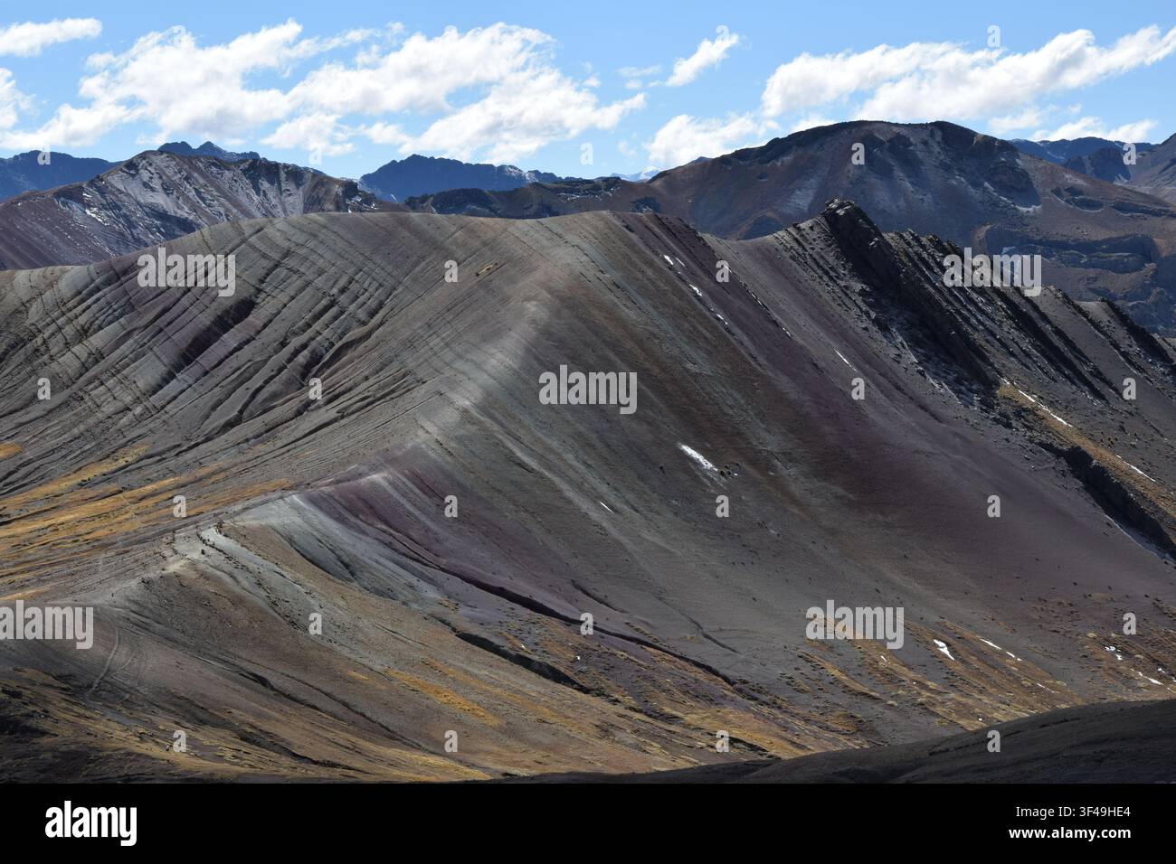 Palcoyo, Region Cusco-Peru- Regenbogenberge Stockfoto