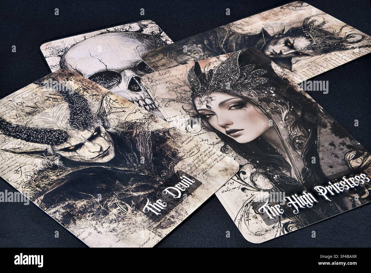 Tarot-Karten Stockfoto
