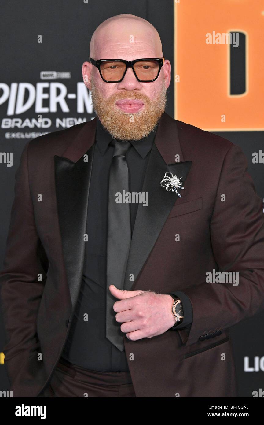 Marvin Jones III bei der Premiere des Kinofilms Spider-Man: Brand New Day im Dolby Theatre. Los Angeles, 27.07.2026 *** Marvin Jones III bei der Premiere des Films *Spider-Man: Brand New Day* im Dolby Theatre in Los Angeles, 27. Juli 2026 Foto:xD.xStarbuckx/xFuturexImagex spider man 6862 Stockfoto