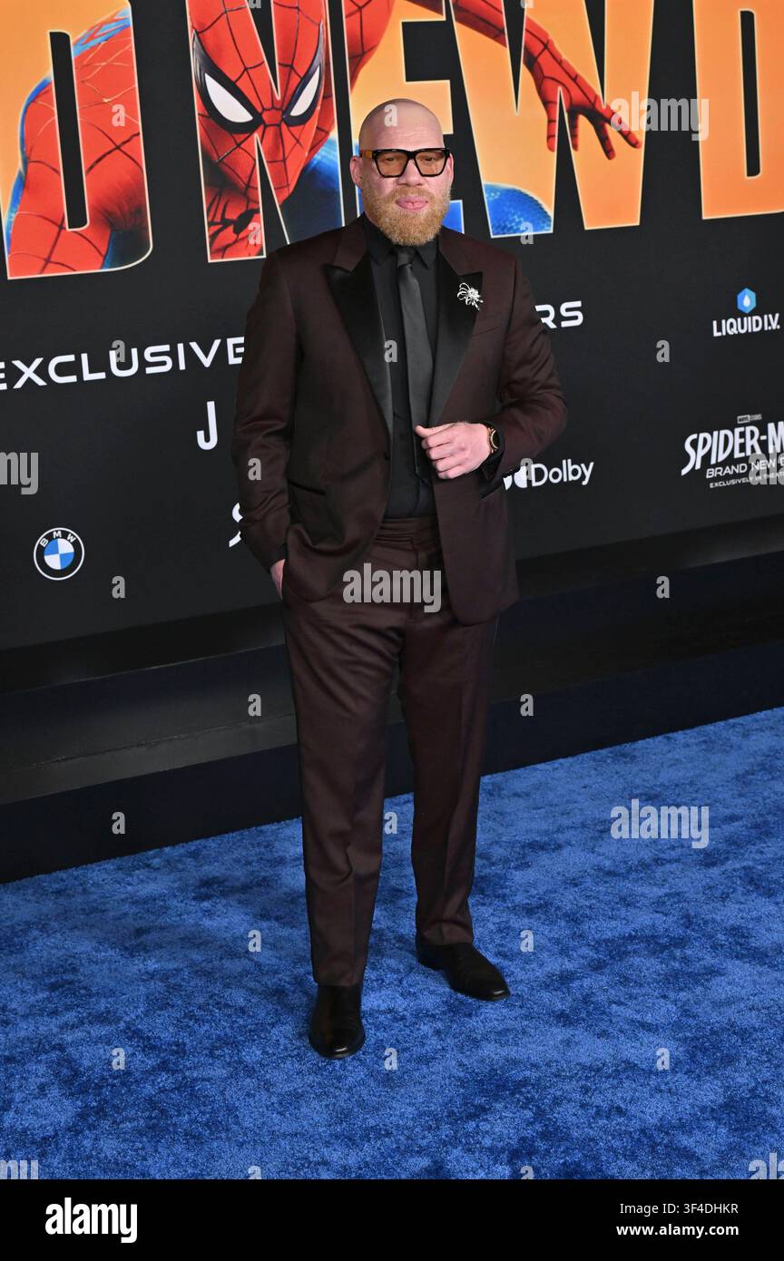Marvin Jones III bei der Premiere des Kinofilms 'Spider-Man: Brand New Day' im Dolby Theatre. Los Angeles, 27.07.2026 Stockfoto