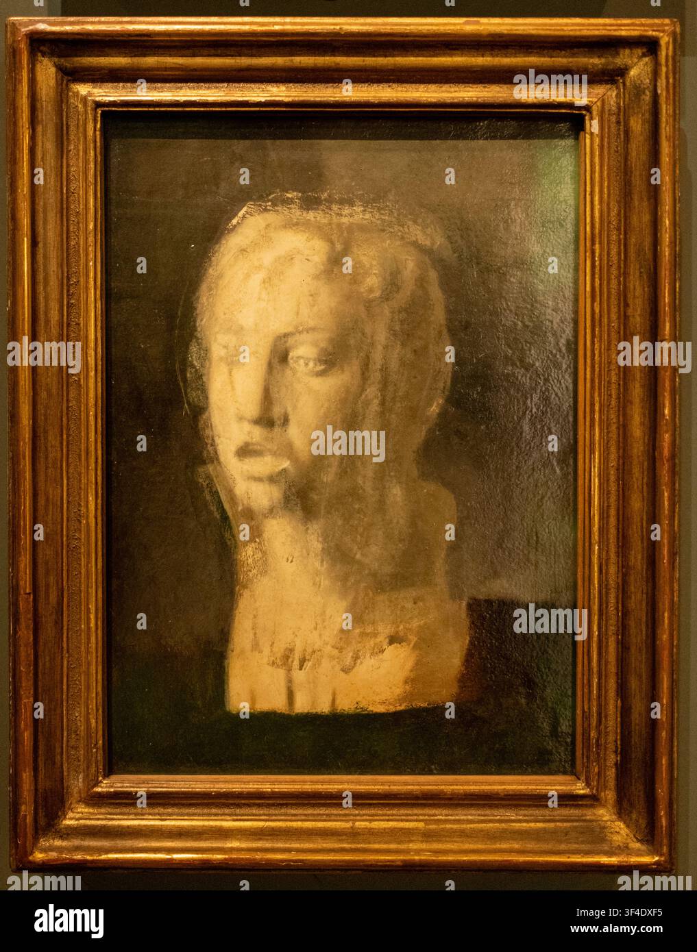 Kopf eines jungen Mannes von Edgar Degas Stockfoto