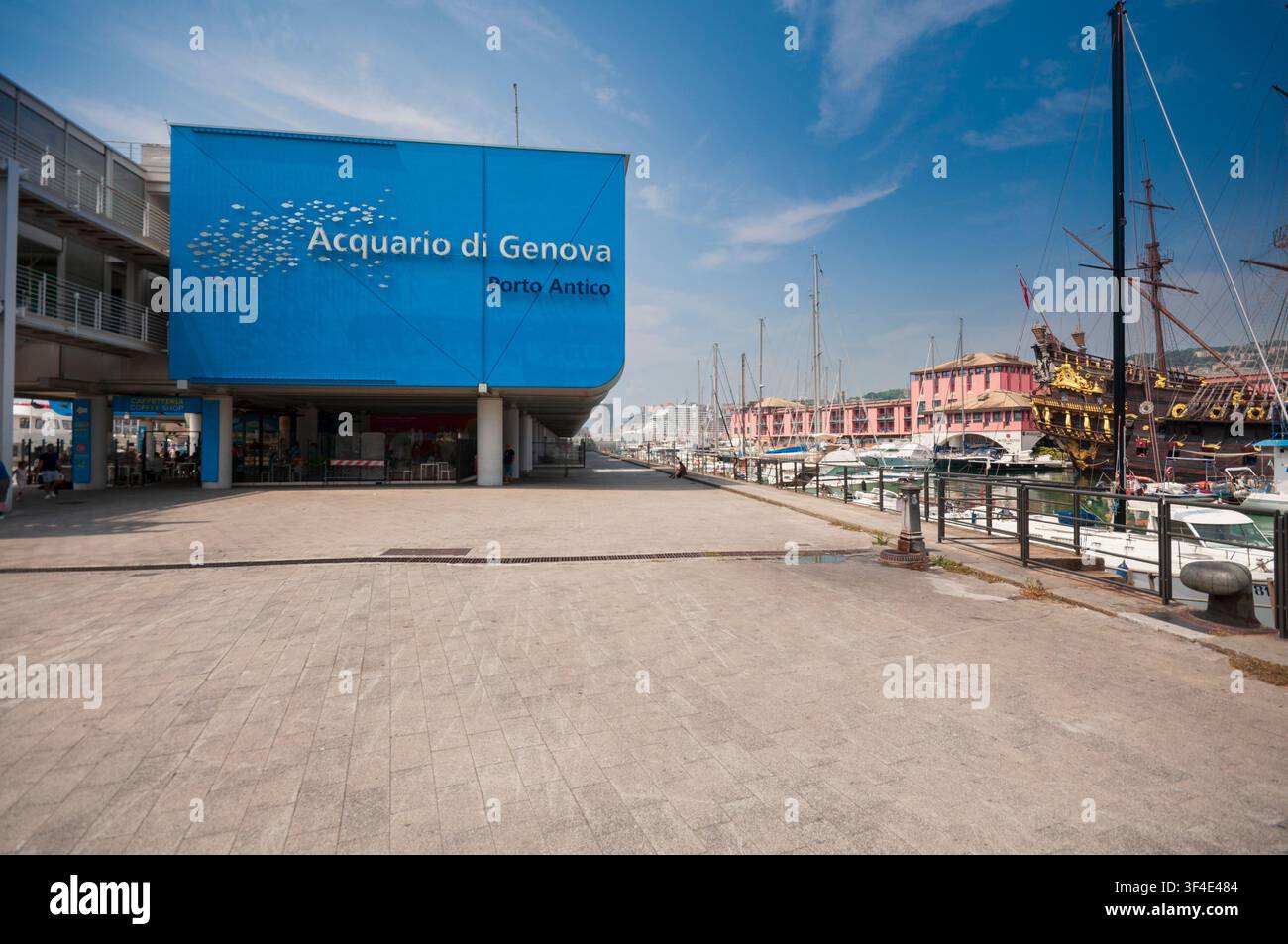 Italien, Ligurien, Genua, Porto Antico, Acquario di Genova, Aquarium von Renzo Piano Baujahr 1992 Stockfoto