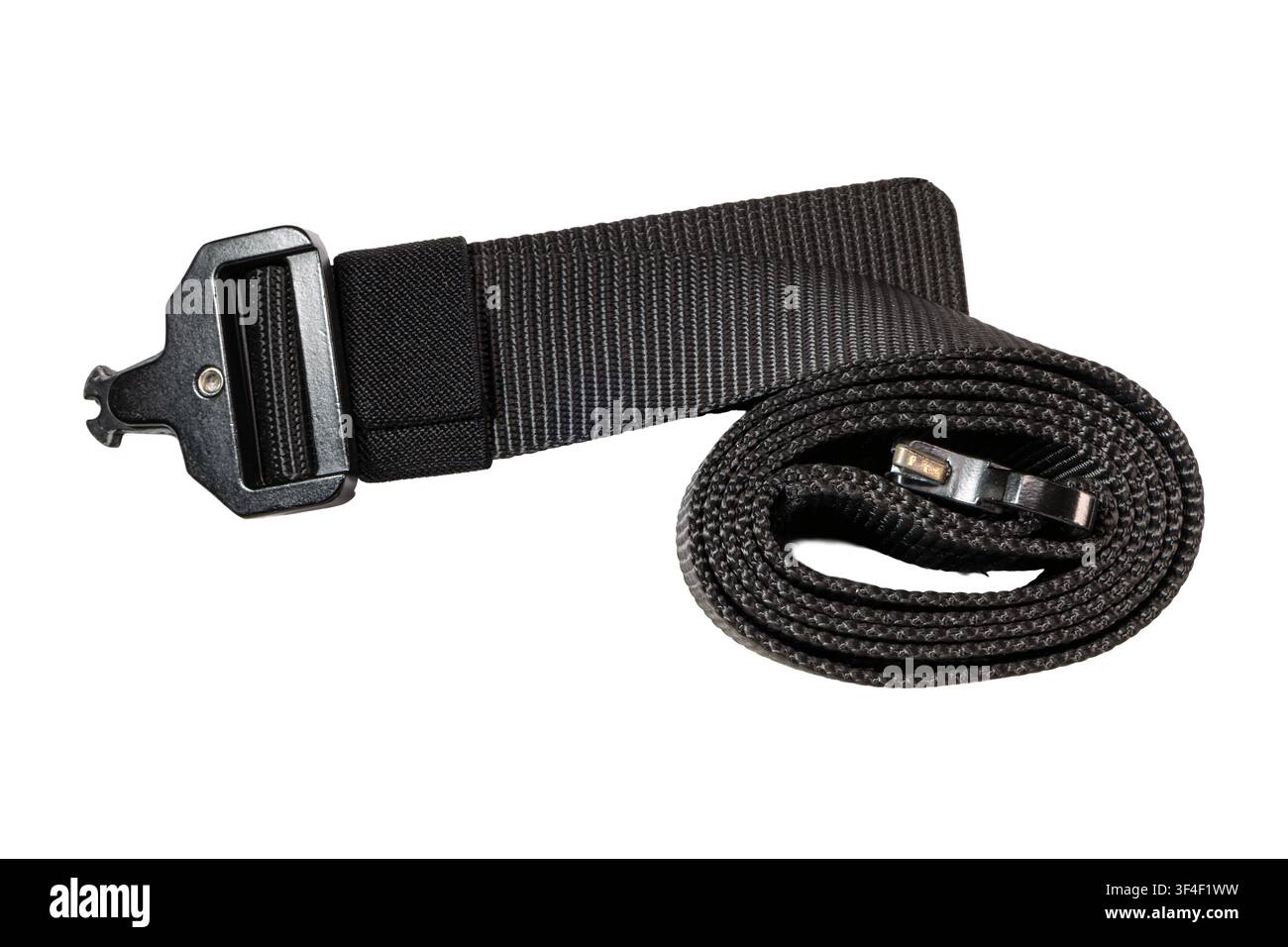 Robuster Nylon-Taktikgürtel mit Schnellverschluss-Schnalle Stockfoto