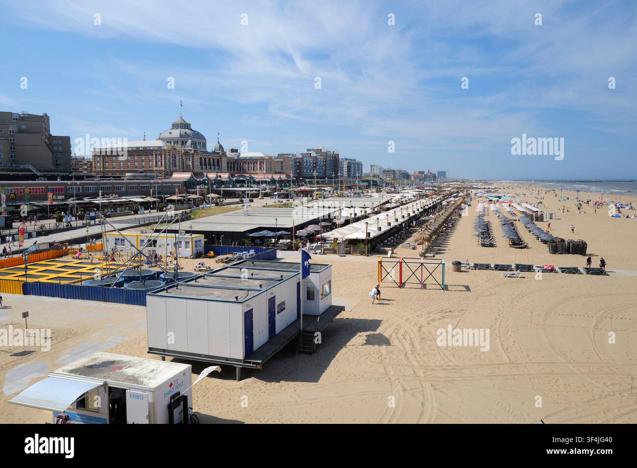 Scheveninger Strand, Den Haag, Die Hague, Niederlande Stockfoto