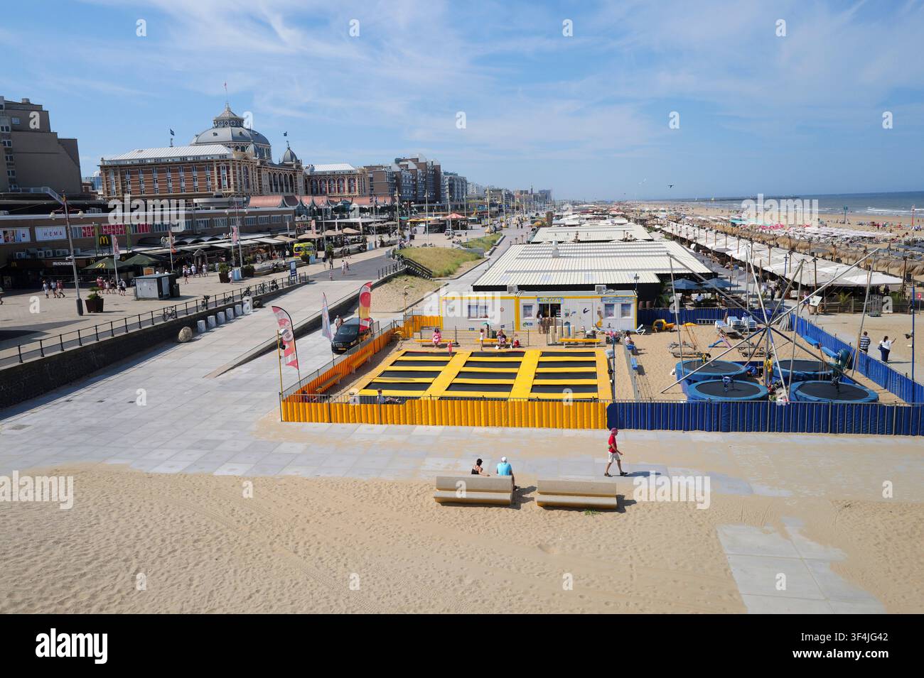 Scheveninger Strand, Den Haag, Die Hague, Niederlande Stockfoto