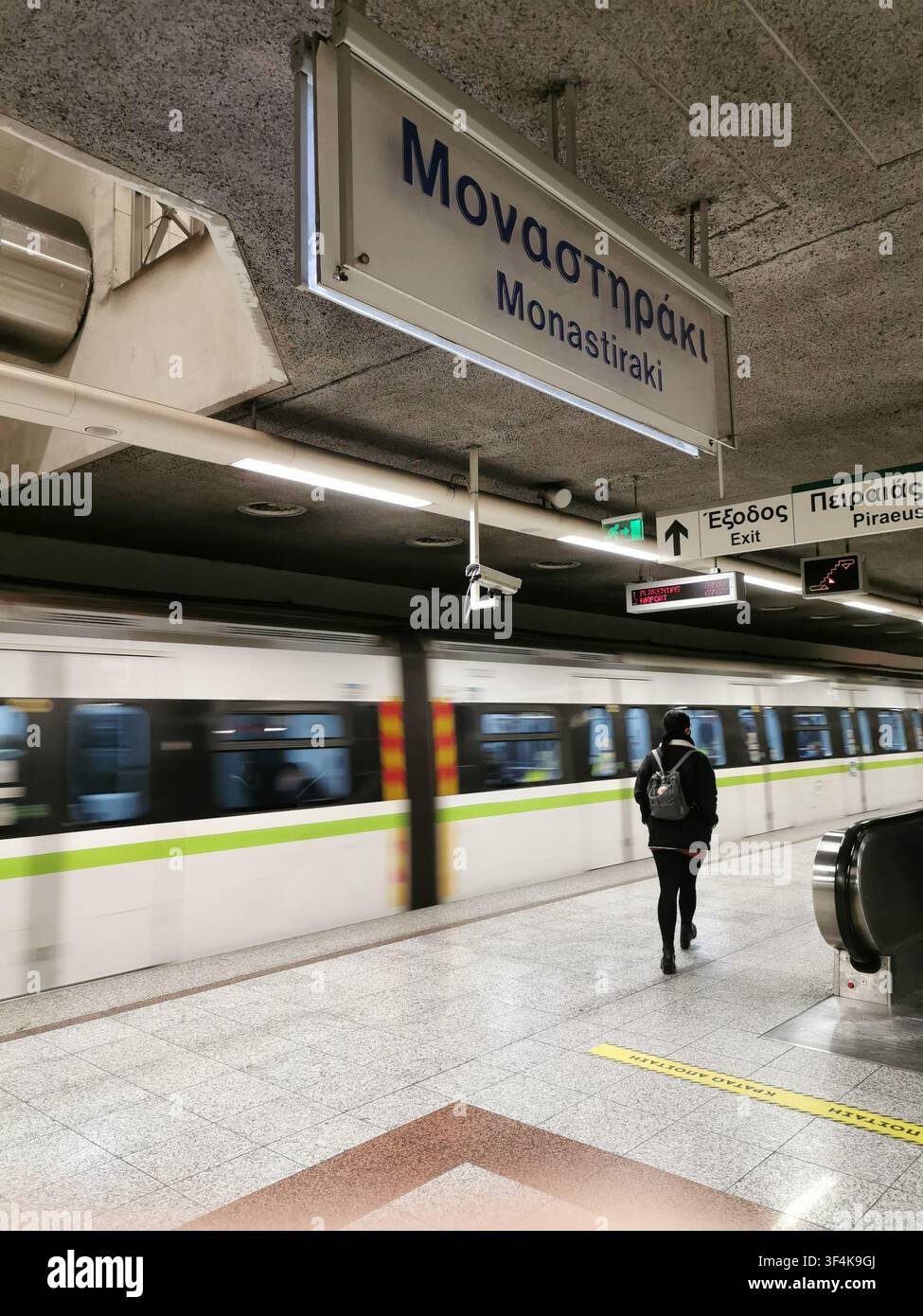 Monastiraki-U-Bahn-Station in Athen, Griechenland Stockfoto