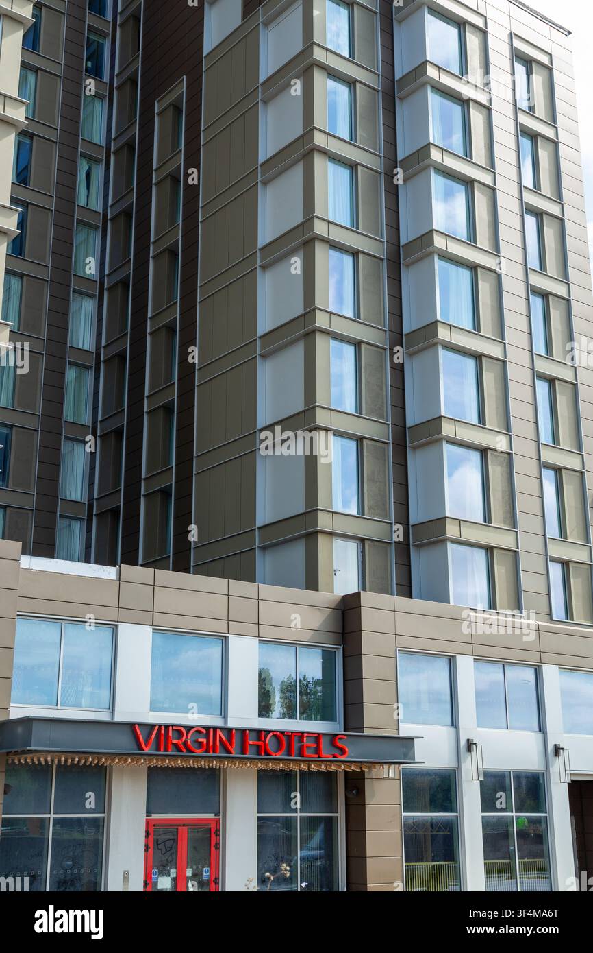 Virgin Hotels, geschlossen ab Frühjahr 2024, Glasgow, Schottland Stockfoto